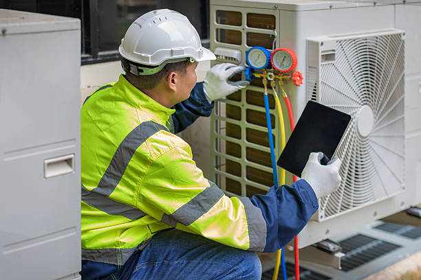 Professional Hvac technician working in McCordsville, IN